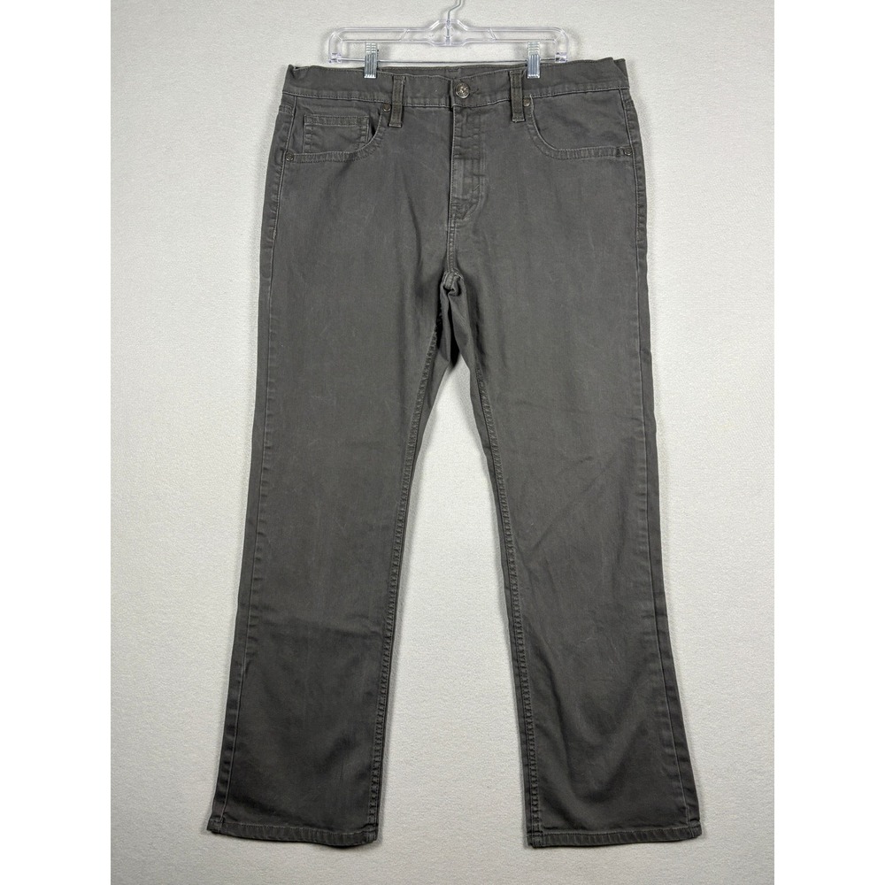 Cody James Straight Leg Pants Charcoal Gray 38x32 (40x32) Stretch Cotton Mens
